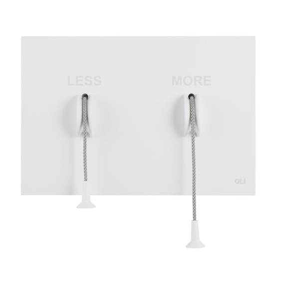 LESS is MORE loputusnupp, valge