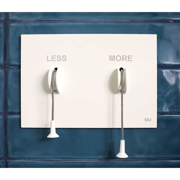 LESS is MORE loputusnupp, valge