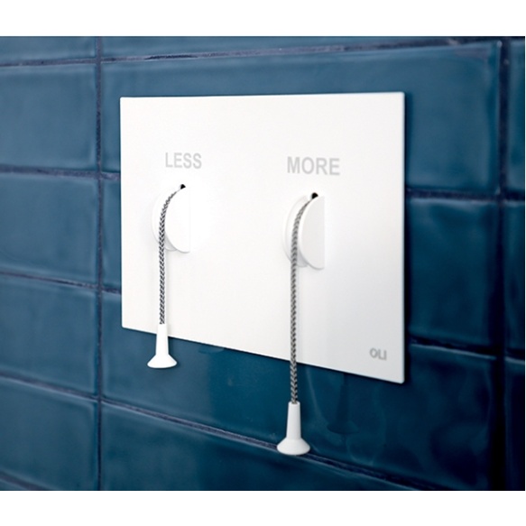 LESS is MORE loputusnupp, valge