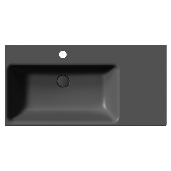 valamu NUBES 100x50cm,  R,  must matt