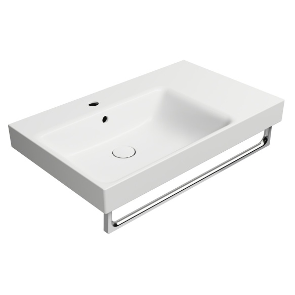 valamu NUBES 80x50cm,  R,  valge matt