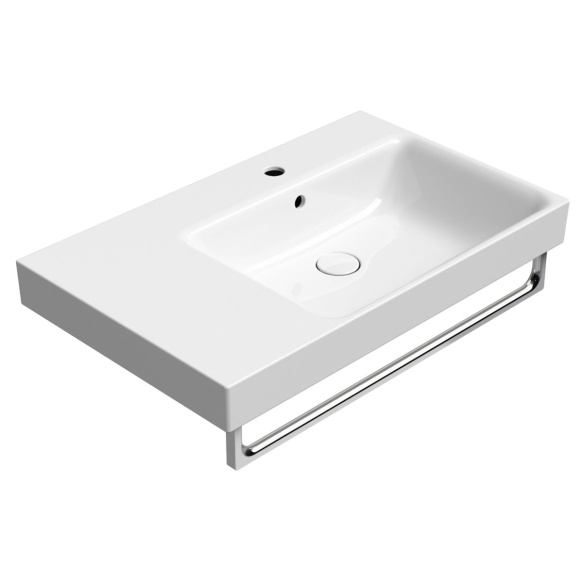 valamu NUBES 80x50cm,  L,  valge ExtraGlaze