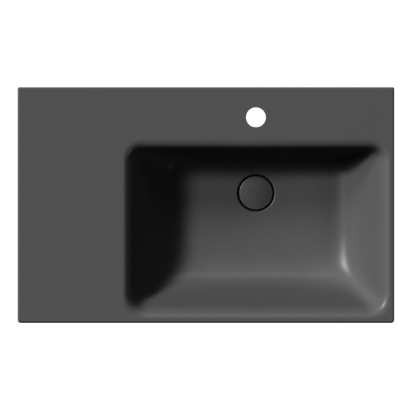 valamu NUBES 80x50cm,  L,  must matt