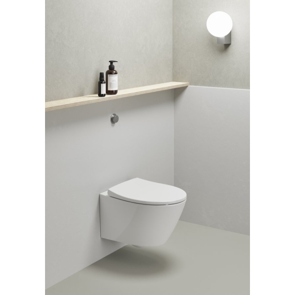 seina wc Modo Swirlflush, 37x52 cm, valge ExtraGlaze