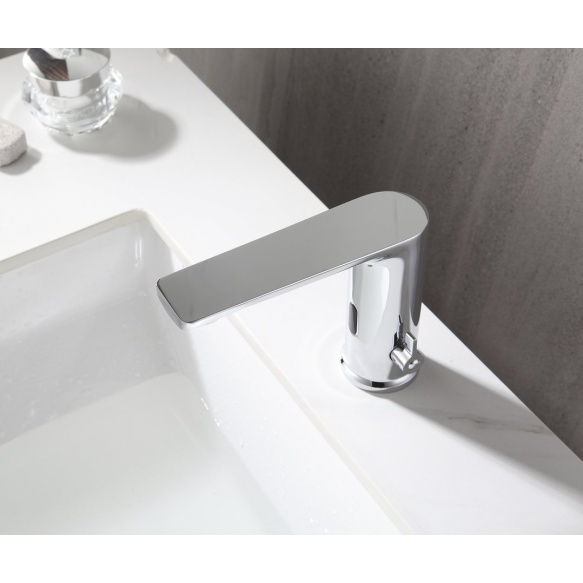 sensoriga valamusegisti temperatuuri reguleerimisega, 6V DC (4xAA), chrome