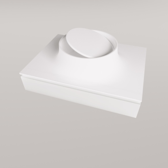 silkstone valamu Alba 30, matt valge