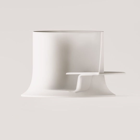 silkstone Jaapani vann Alba, matt valge