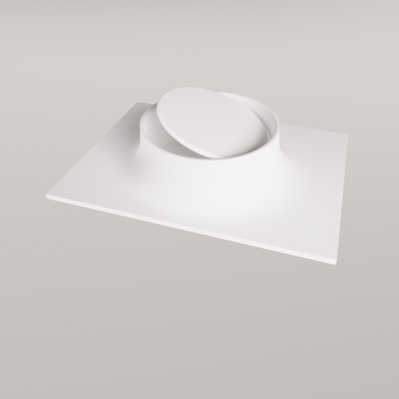 silkstone valamu Alba ON 30, matt valge