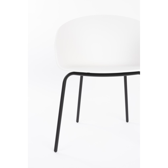 Käetugedega tool Void Milk White