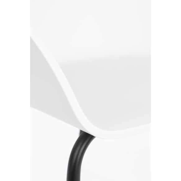 Käetugedega tool Void Milk White