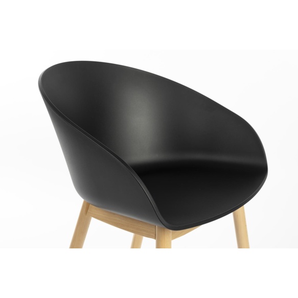 Käetugedega tool Void Oak Black