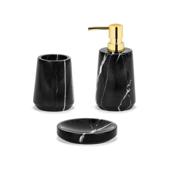 seebidosaator 8.5x17 cm, must marmor