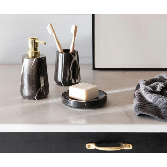 seebidosaator 8.5x17 cm, must marmor