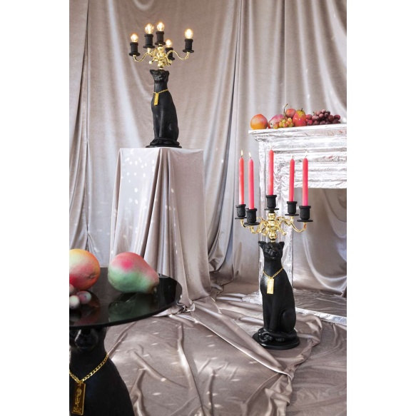 Põrandalamp Proudly Crowned Panther, must