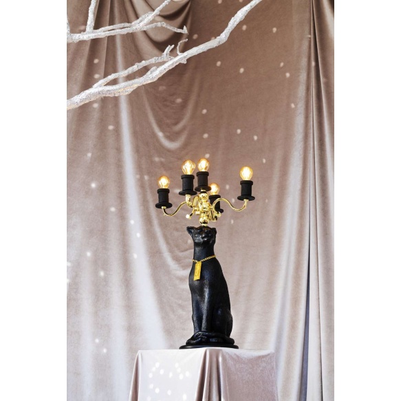 Põrandalamp Proudly Crowned Panther, must