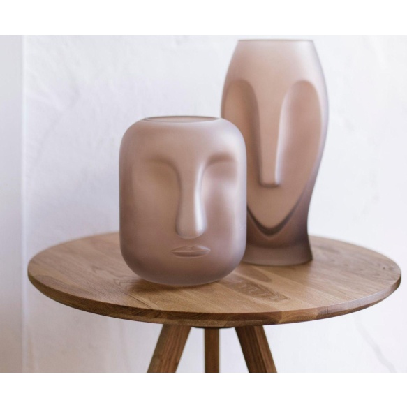 mattpruun vaas Face 16x30 cm