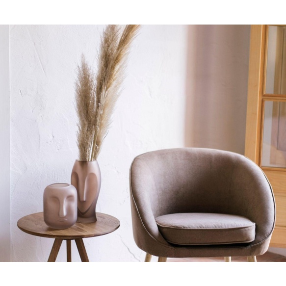 mattpruun vaas Face 16x30 cm