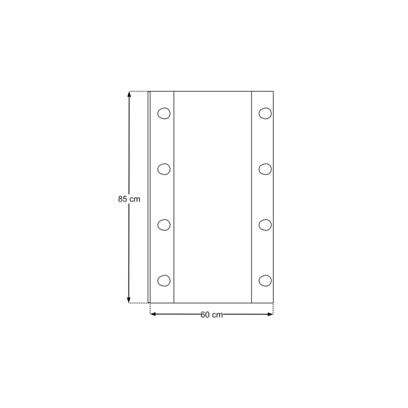 LED peegel Daphne 85x60 cm