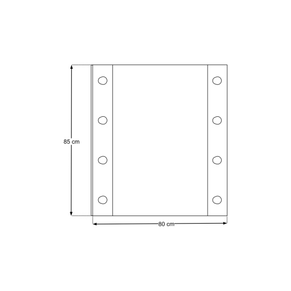 LED peegel Daphne 85x80 cm