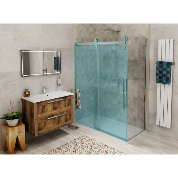 Suihkuseinä Interia Volcano, kirkas lasi, kromi, 900 mm