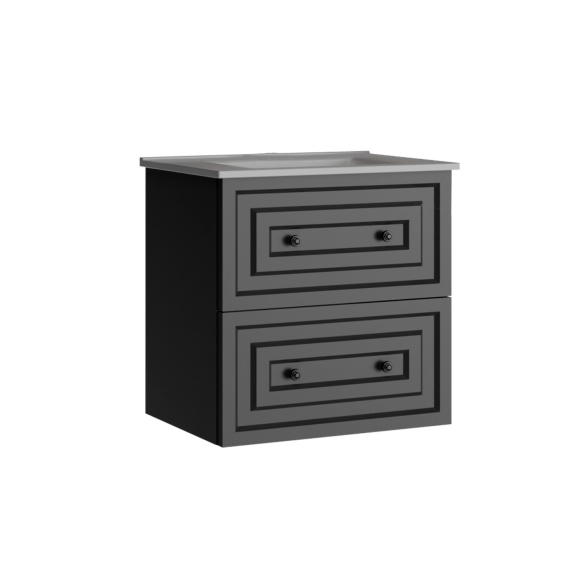 Kayra sahtlitega valamukapp 60 cm, hall + valamu SU060