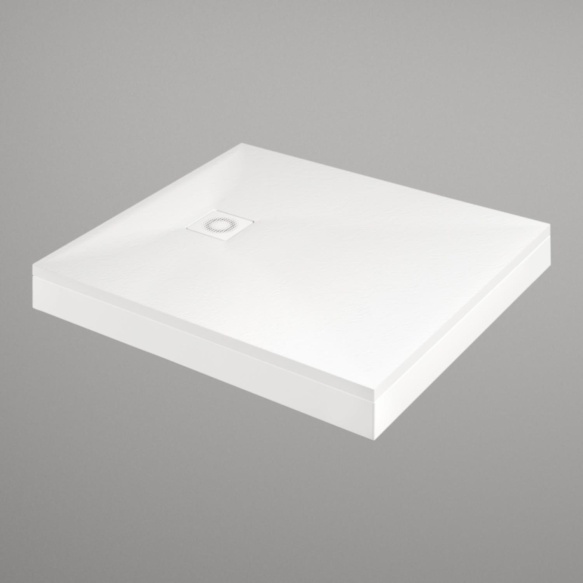 dušialus Lettera 100x120 valge, komplektis jalad, paneel ja sifoon