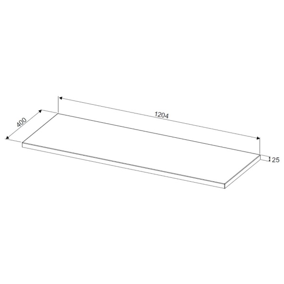 töötasapind Stripes Green 2.5x120x40 cm
