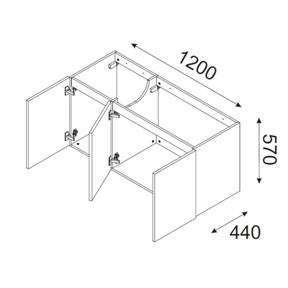 valamukapp Dune Beige  120 cm 3 ust