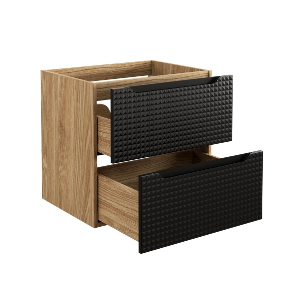 valamukapp Dune Black  60 cm 2 sahtlit