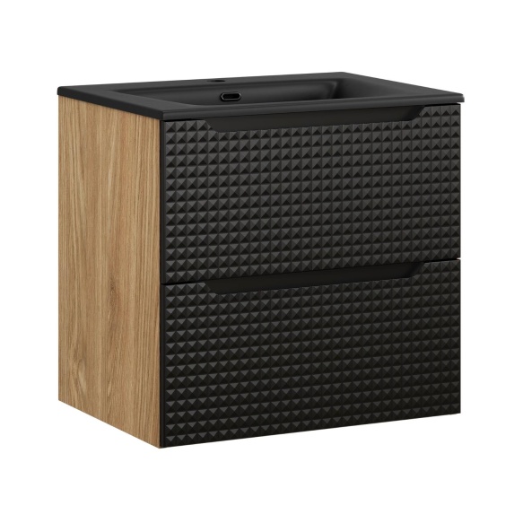 valamukapp Dune Black  60 cm 2 sahtlit