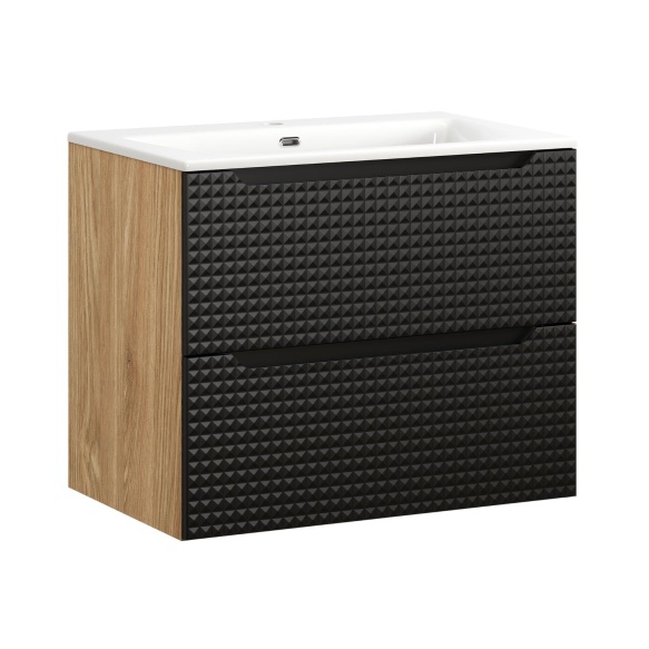 valamukapp Dune Black  70 cm 2 sahtlit