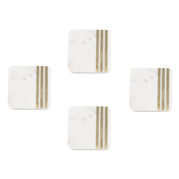 marmorist klaasialused (4 tk) Rey 10x1 cm