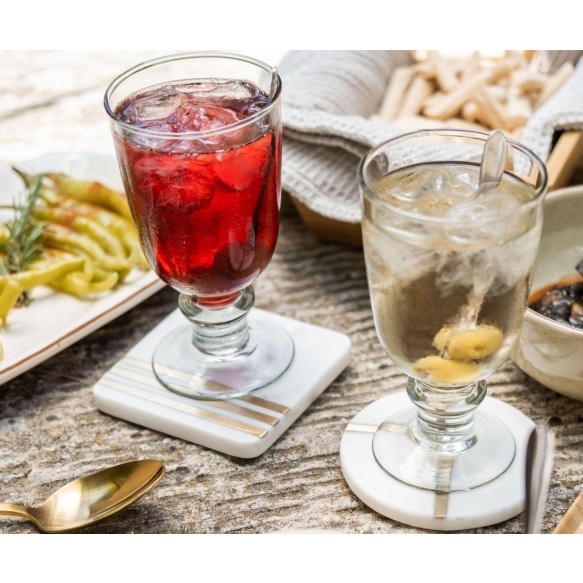 marmorist klaasialused (4 tk) Rey 10x1 cm