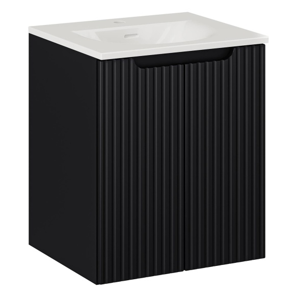 valamukapp Nova 50x39x57 cm, matt must, 2 ust