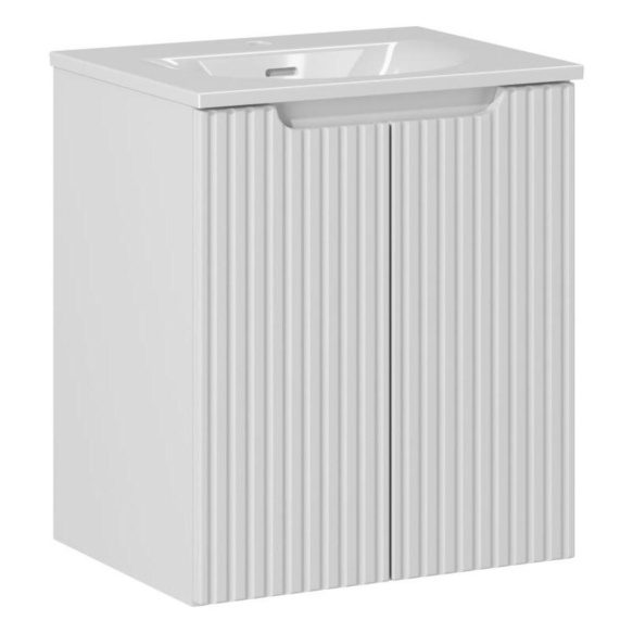 valamukapp Nova 50x39x57 cm, matt valge, 2 ust