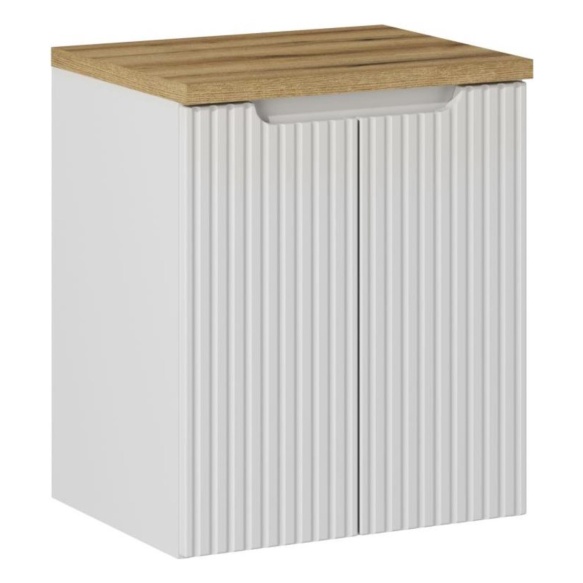 valamukapp Nova 50x39x57 cm, matt valge, 2 ust