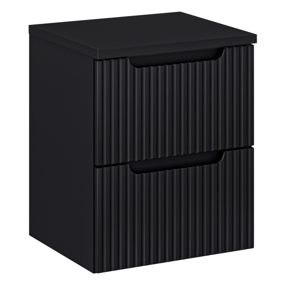 valamukapp Nova 50x39x57 cm, matt must, 2 sahtlit