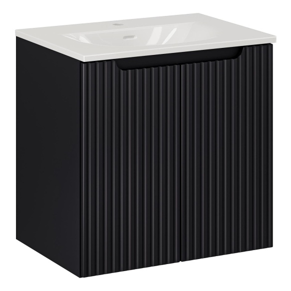 valamukapp Nova 60x39x57 cm, matt must, 2 ust