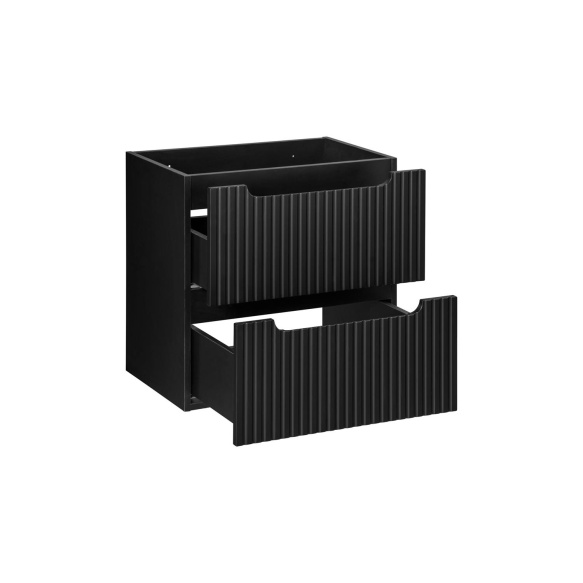 valamukapp Nova 60x39x57 cm, matt must, 2 sahtlit