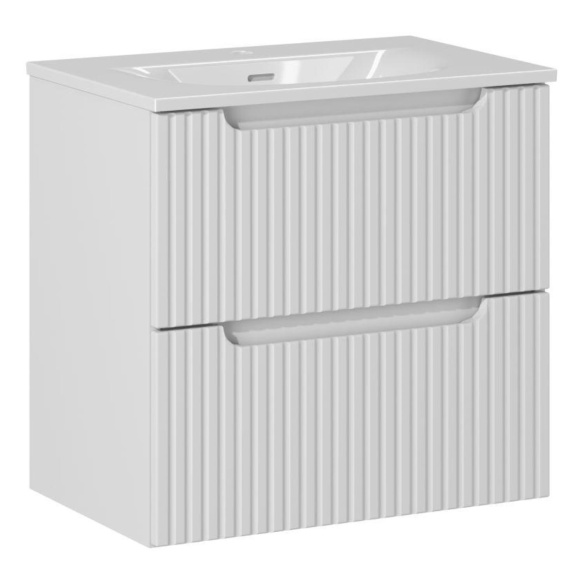 valamukapp Nova 60x39x57 cm, matt valge, 2 sahtlit