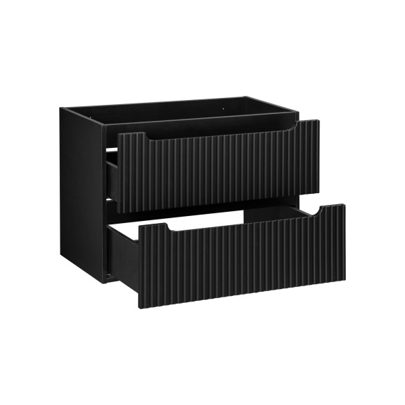 valamukapp Nova 80x39x57 cm, matt must, 2 sahtlit