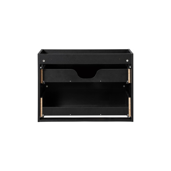 valamukapp Nova 80x39x57 cm, matt must, 2 sahtlit