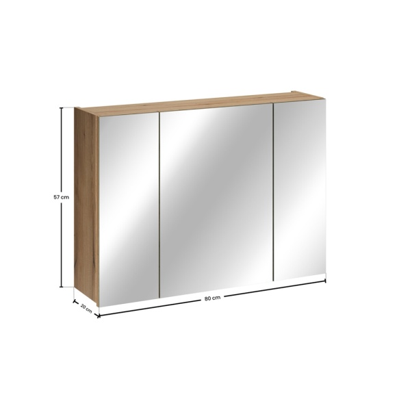 peegelkapp Nova Evoke 80 cm 3 ust