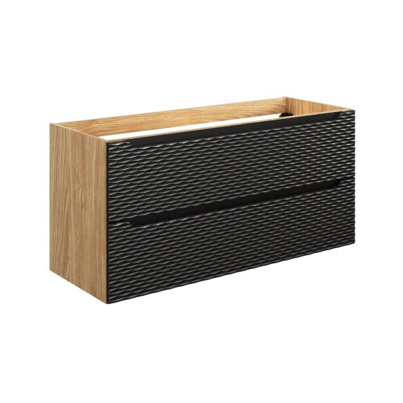 valamukapp Waves Black  120 cm 2 sahtlit