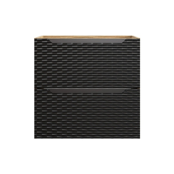 valamukapp Waves Black  60 cm 2 sahtlit