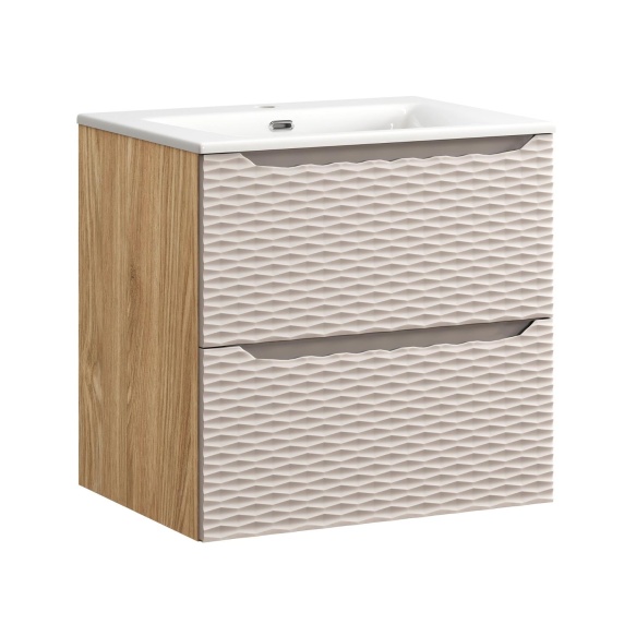 valamukapp Waves Beige  60 cm 2 sahtlit