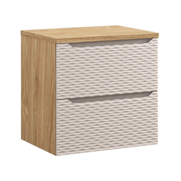 valamukapp Waves Beige  60 cm 2 sahtlit