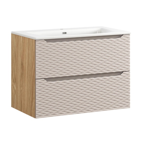 valamukapp Waves Beige  80 cm 2 sahtlit