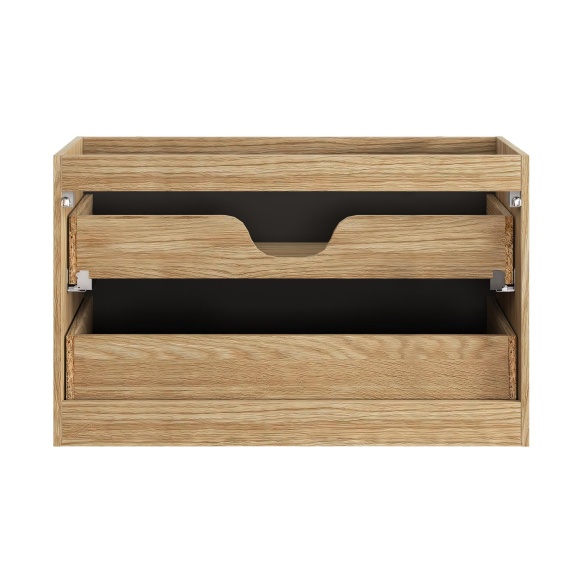 valamukapp Waves Black  90 cm 2 sahtlit