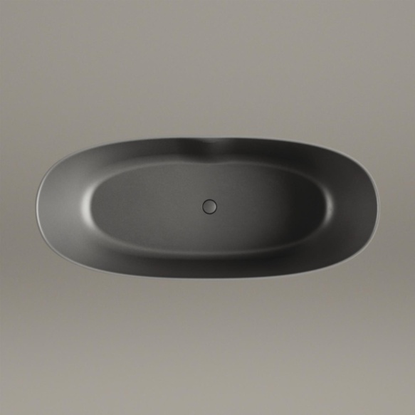 Silkstone kivimassist vann Perla 175, peidetud sifoon/ülevooluga, matt grafiit